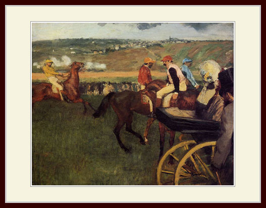 ドガ・[競馬場　騎手たち]