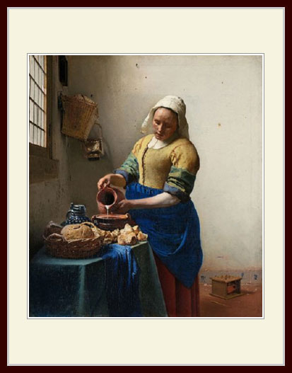 フェルメール・[牛乳を注ぐ女]
