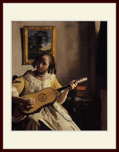 フェルメール・[ギターを弾く女]