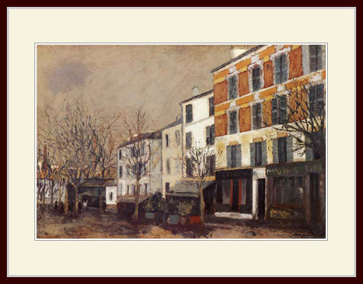 ユトリロ・「パリ郊外　サン・ドゥニ」