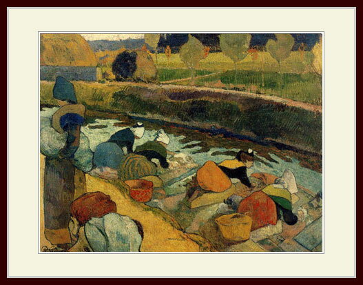 ゴーギャン・「洗濯する女たち・アルル」