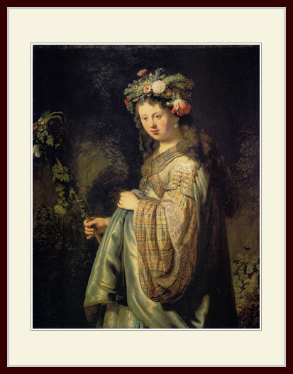 レンブラント・「フローラに扮したサスキア」