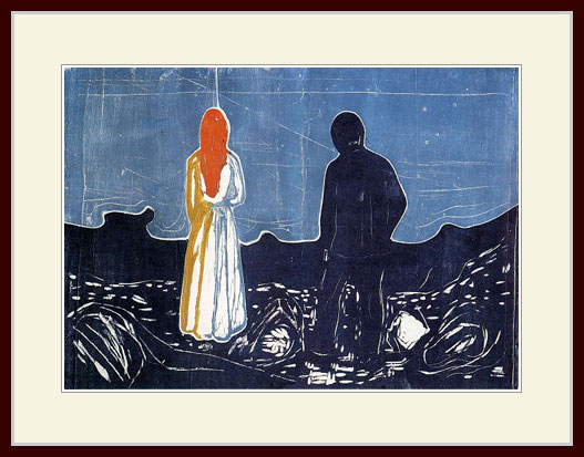 乐天商城 - ムンク・「孤独な人たち」