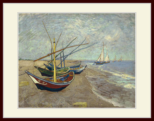 ゴッホ・[海岸の舟]