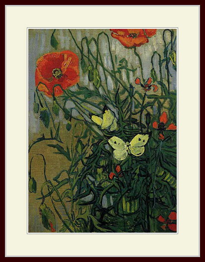 樂天商城 - ゴッホ・「蝶とポピー」