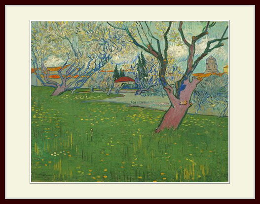 ゴッホ・[Orchards in blossom, view of Arles]