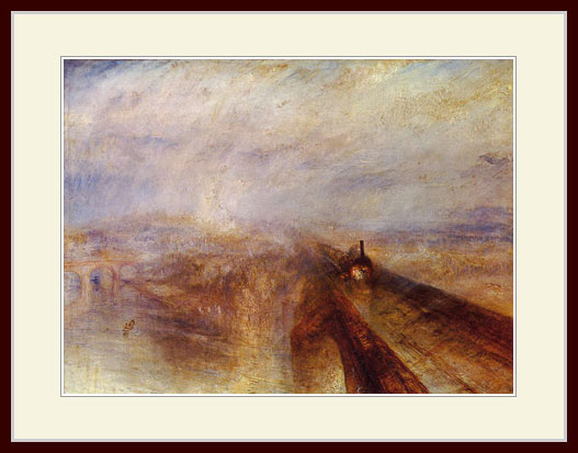 J.M.W.ターナー、アルフルール、希少画集画、 新品額装付 J.M.W.ターナー、アルフルール、希少画集画、 新品額装付