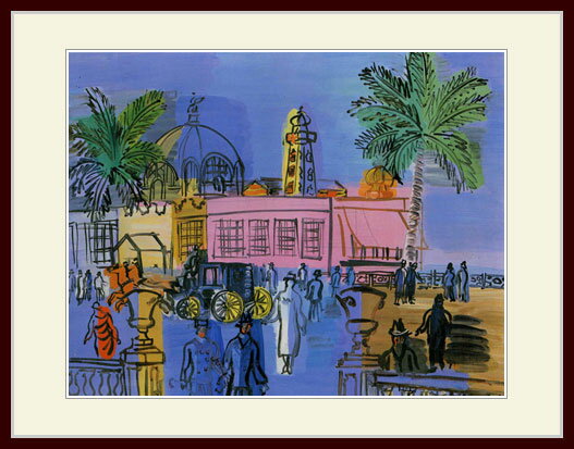 デュフィ・「突堤−ニースの散歩道」