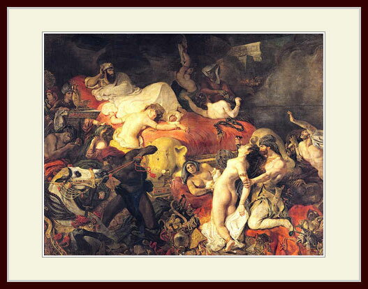 ドラクロワ・「サルダナパールの死」