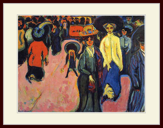 キルヒナー・「街頭、ドレスデン」