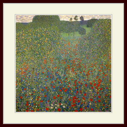 クリムト・「けしの咲く野」
