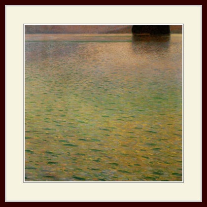 クリムト・「アッター湖の島」