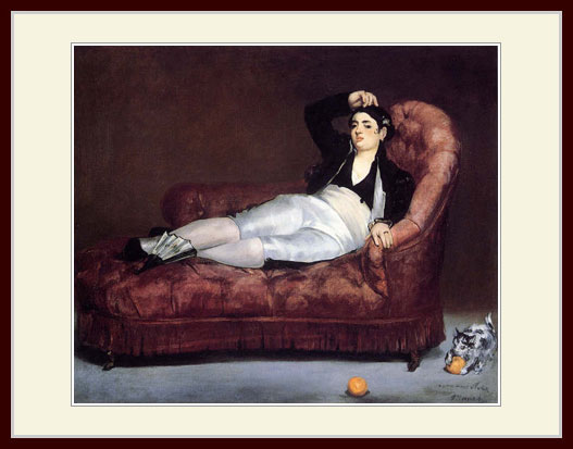 乐天商城 - マネ・「スペインの衣装を着て横たわる娘」