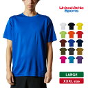 ドライ Tシャツ メンズ レディース 大きいサイズ ゆったり 半袖 吸汗速乾 メッシュ おしゃれ 無地 XXXXL カジュアル シンプル スポーツ バスケ ポリエステル 男女兼用 ユニセックス 春 夏 UnitedAthle ユナイテッドアスレ ドライシルキータッチTシャツ 5088-01 5088-01