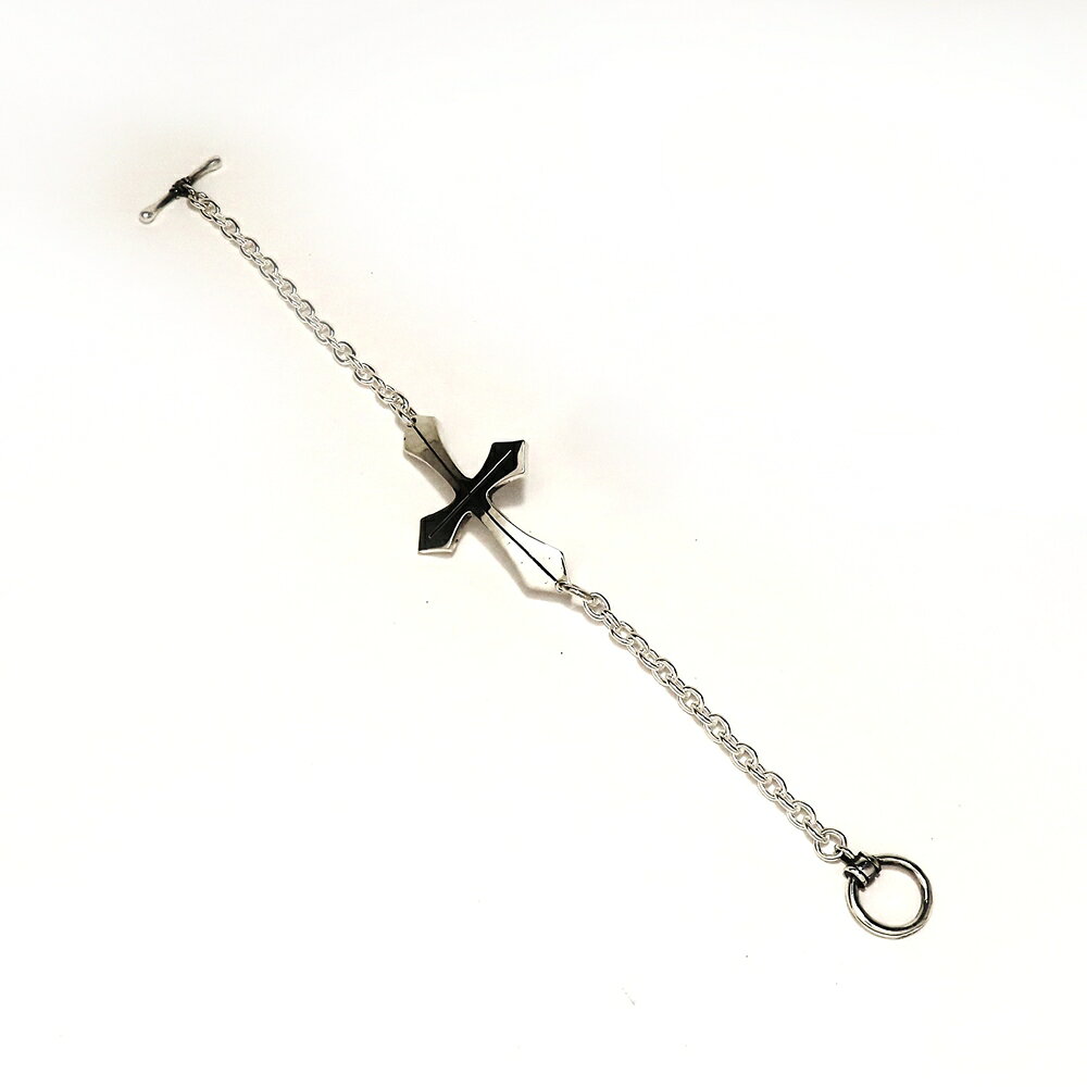 クロスブレスレット 4.0mm シルバー925 【刻印無料】 クロス 十字架 ブレスレット ...