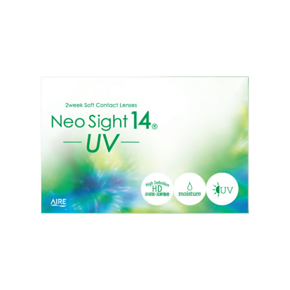 ネオサイト14UV 【1箱】1箱6枚入り 2week 2週間 2ウィーク UVカット 紫外線 NeoSight