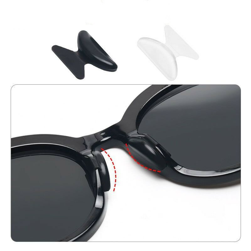 メガネ 眼鏡 メガネ 10セット 鼻あて シール 滑り止めパッド めがね ズレ防止 ノーズパッド シリコン ノーズメガネパッド ノーズパッド 10SET ノーズ...