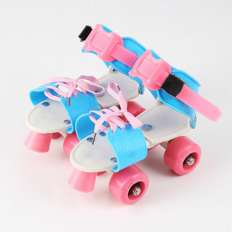 送料無料 ローラースケート 子供用 キッズ 子供 クワッドスケート 着脱 サイズ 調節 可能 14cm ~ 20cm 子供 子ども 幼児 小学生 児童 ジュニア