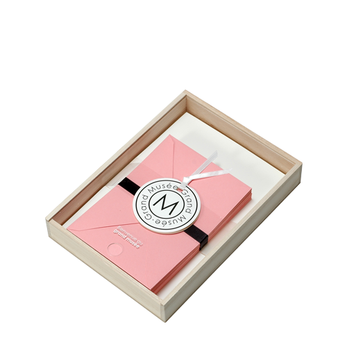 [メール便可] レターセット A5 木箱入り ピンク PAPIER grandmusee プレゼント 記念日 ギフト 記念品 公式通販サイト