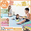 【全品ポイント10倍 12/15 20時 - 12/16 10時】 大判 ジョイントマット 60cm 32枚 6畳 サイドパーツ付 単色 床暖房対応 洗える ノンホルム ジョイント マット 赤ちゃん ベビー フロアマット パズルマット 防音 保護 1cm 10ミリ 05P30May15 ジョイントマット無地 ドリス