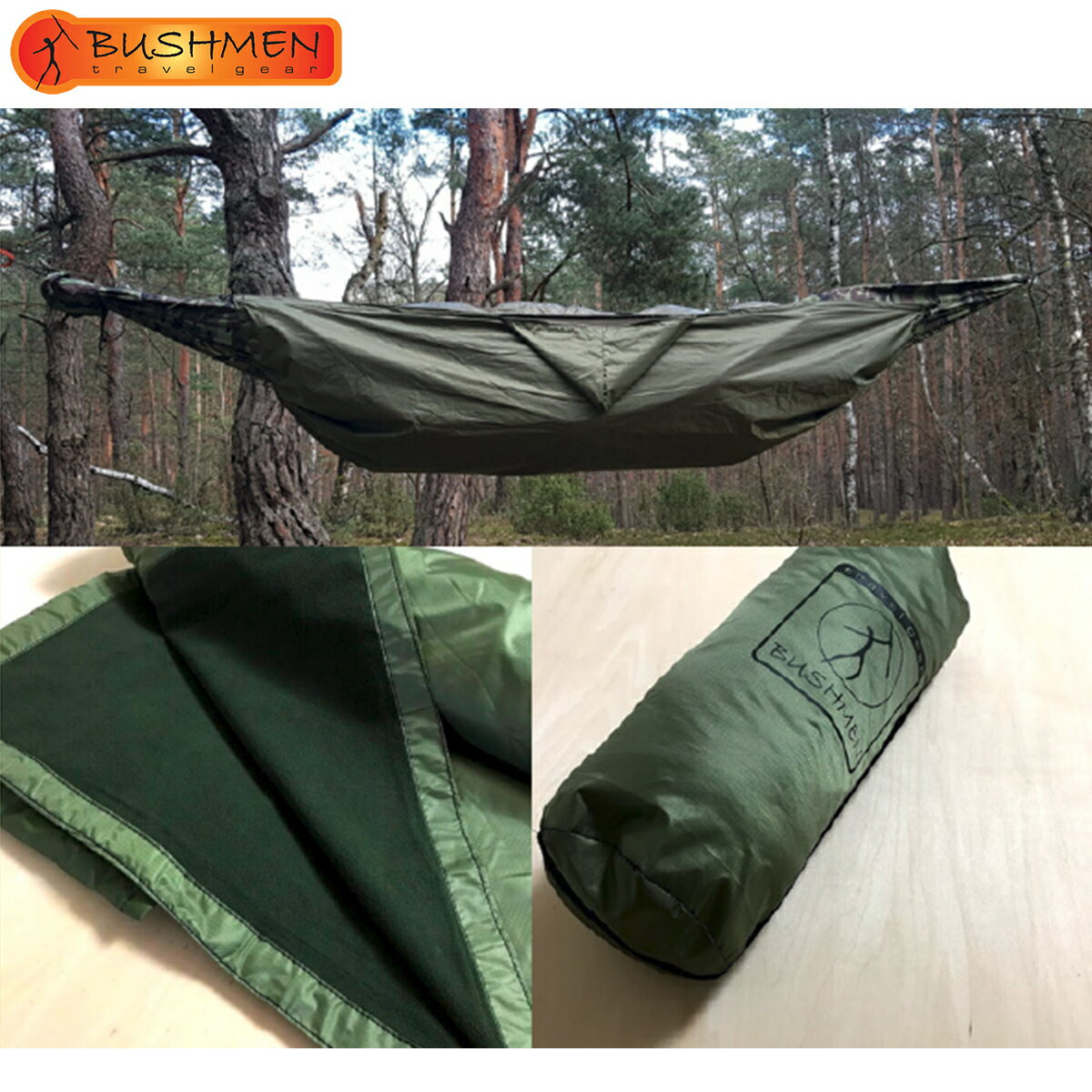 BUSHMEN travelgear ブッシュメン 耐寒 防水 ブランケット THERMO Blanket 200cm×140cm ポンチョ フリース アンダーブランケット 寝袋 ピクニック トラベルギア ブッシュマン 自然派 キャンプ アウトドア 保温 サーモブランケット