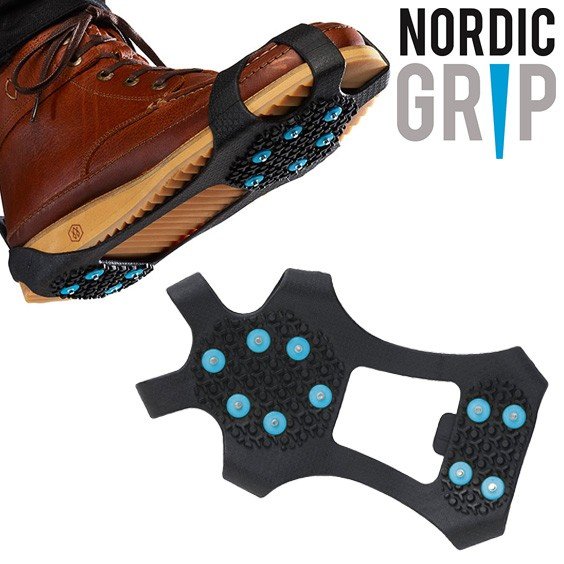 雪 靴 滑り止め NORDIC GRIP WALKING 靴底用 スノースパイク シューズ 革靴 ビジネスシューズ 用 凍結 ..