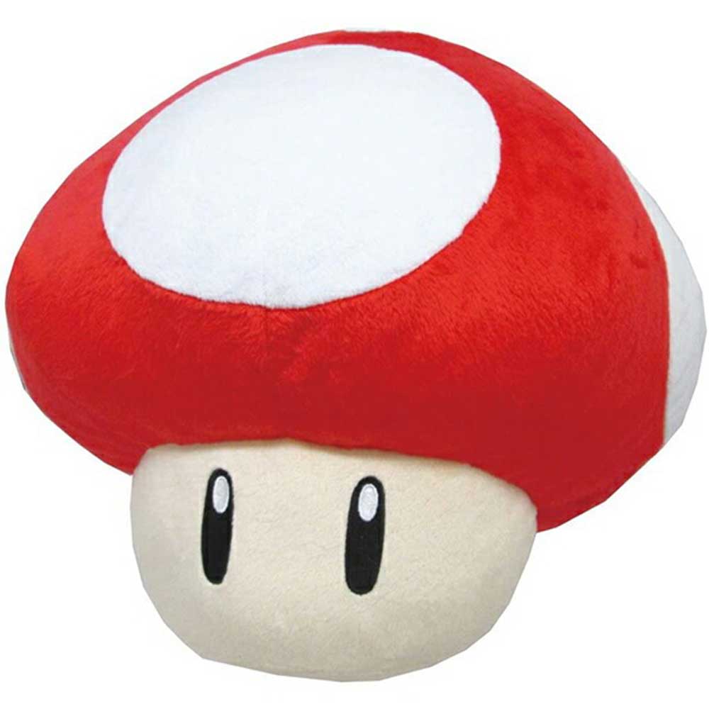 スーパーマリオ アイテムクッション 【スーパーキノコ】 ふわふわ/ぬいぐるみ/SUPER MARIO/任天堂/グッズ/雑貨/ゲーム/雑貨/スイッチ/かわいい/ギフト/プレゼント/大きい/特大/BIG