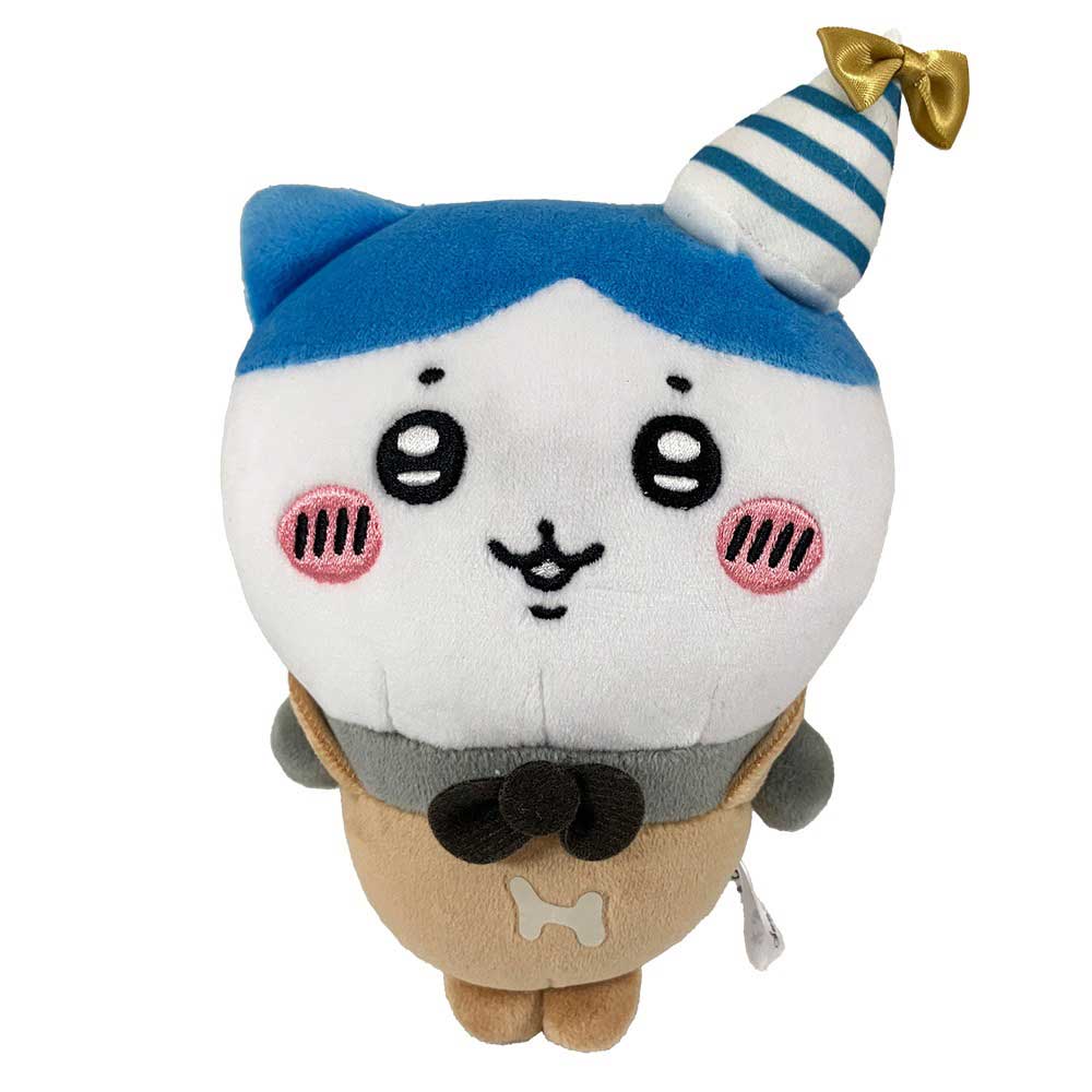 乐天商城 - ちいかわ ぽてたまぬいぐるみ ハチワレ パーティー (K-9398) サン・アロー/グッズ/雑貨/ギフト/プレゼント/キャラクター/ぬいぐるみ/ちぃかわ/ナガノ
