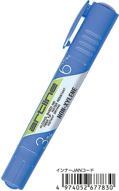 【まとめ買い=注文単位10個】シャチハタ 油性マーカー ツイン(青)K-36T 31-503(se2b646)