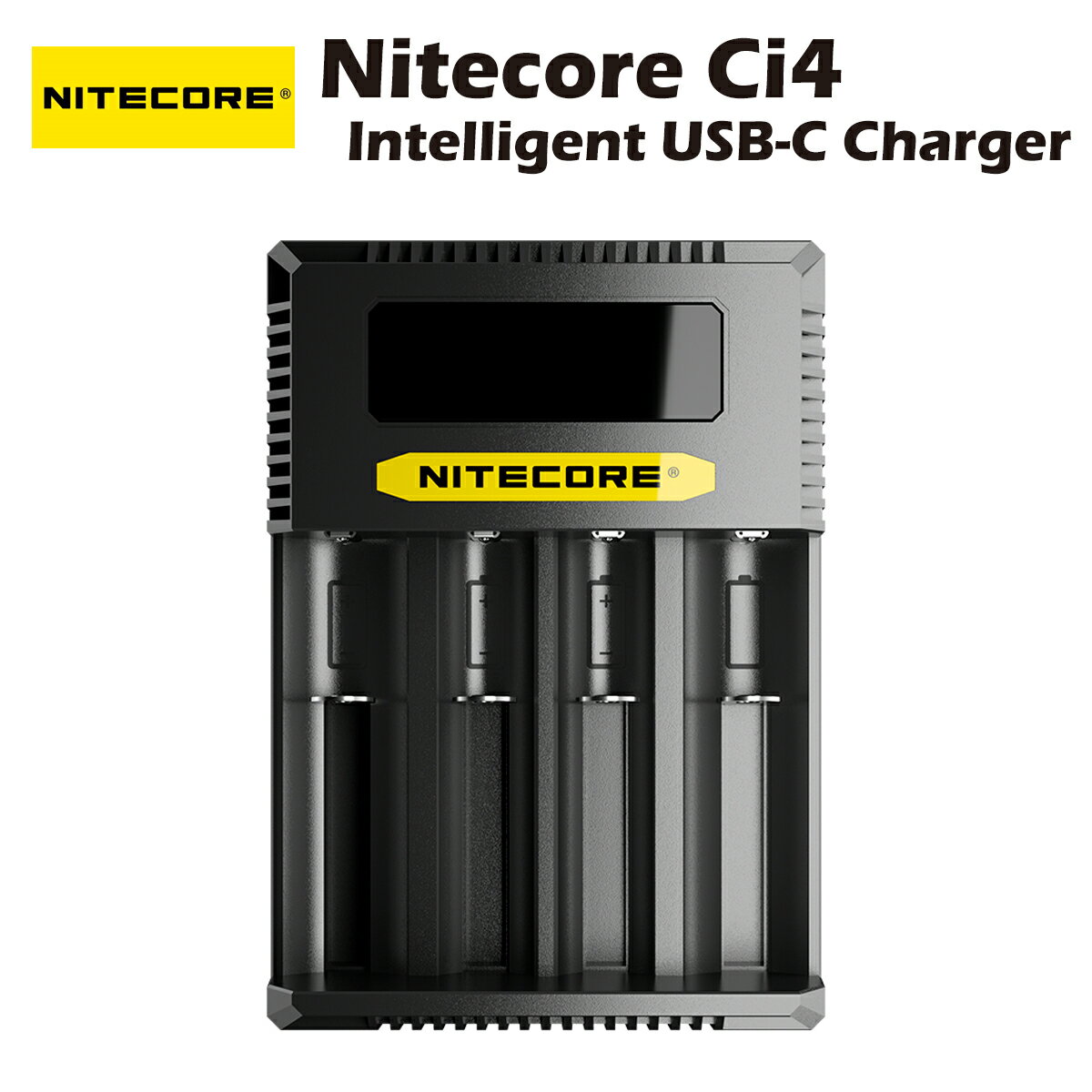 Nitecore Ci4 Intelligent USB-C Charger バッテリー 充電器 ナイトコア 電子タバコ 電子たばこ ベイプ モッド スターターキット 内蔵 充電可 本体 mod Vape フラッシュライト ヘッドライド 懐中電灯