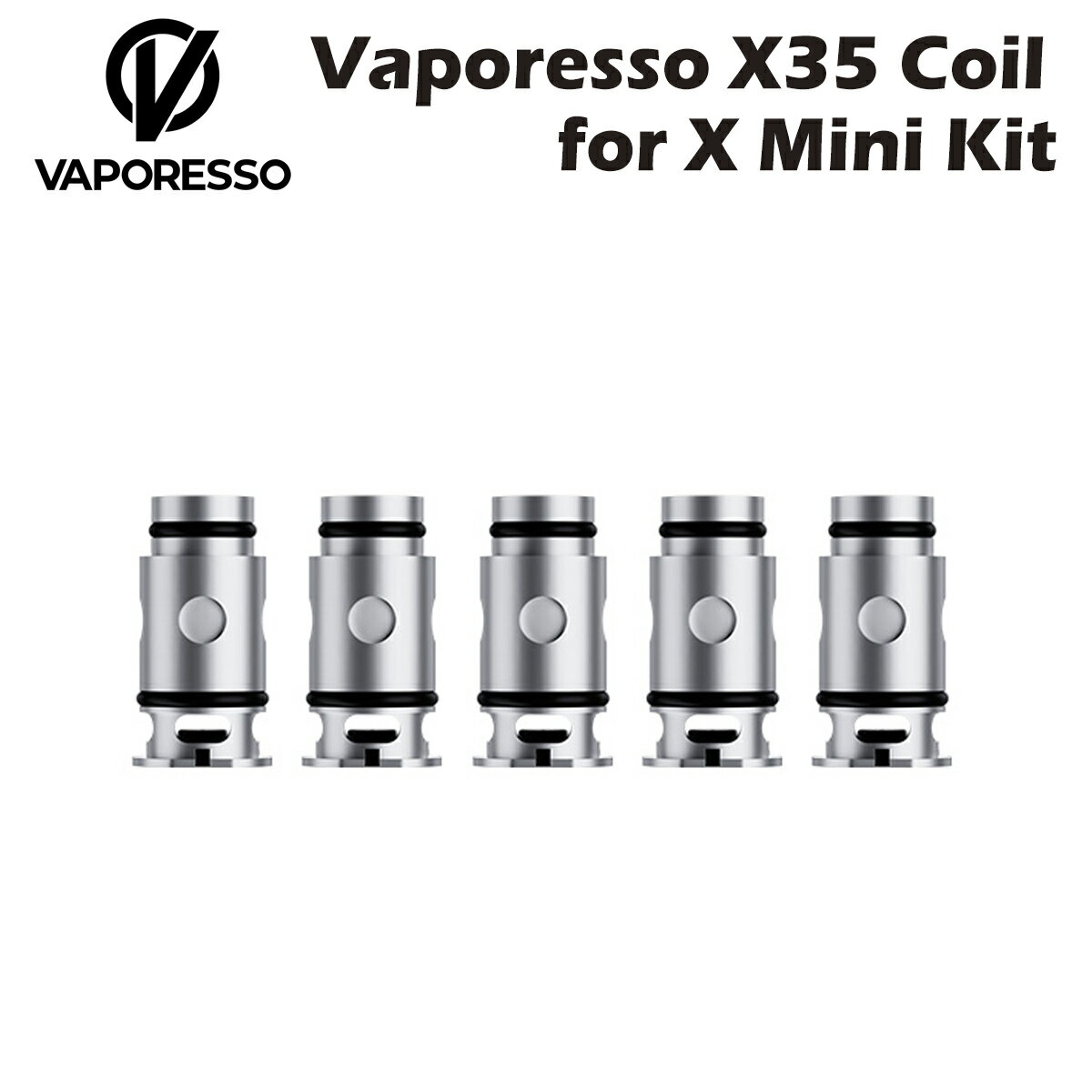 Vaporesso X35 交換用コイル 5個入 Vaporesso Moti X Mini Pod Kitに対応した交換用コイルです。 ハニカムメッシュコイルによりきめ細かい大量のミストを生成します。 主な特長 ■ ハニカムメッシュコイル 抵抗値 0.35Ω / 0.7Ω 対応機種 Vaporesso Moti X Mini Pod Kit 内容 Vaporesso X35 コイル 5個