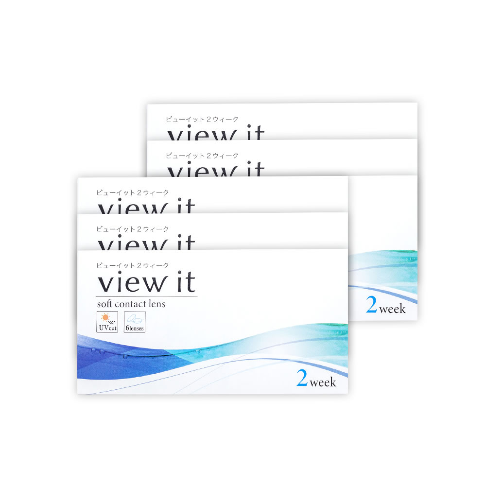 view it ビューイット 2week クリアコンタクトレンズ 1箱6枚入【6箱】2ウィーク 二週間 ポスト投函　メ..