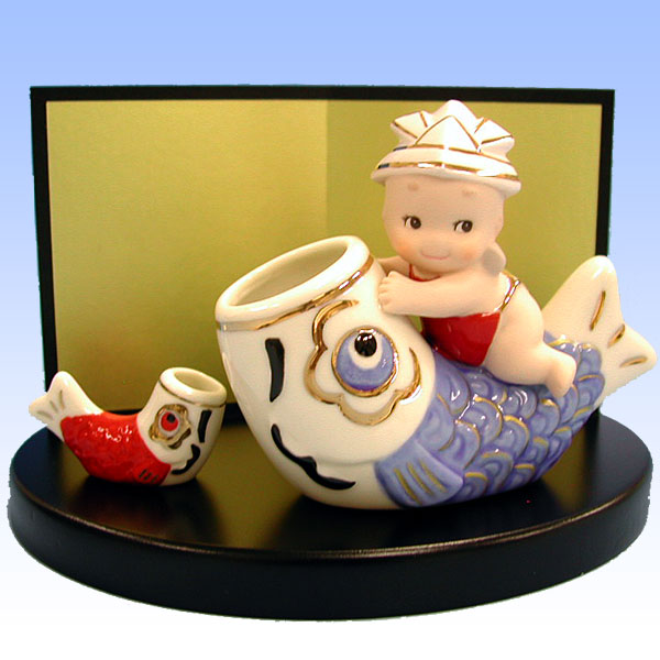 【ローズオニールキューピー】キューピー五月人形こいのぼり(金太郎・鯉のぼり)