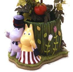 【ムーミン】プランター(小)「仲よしパパママ」