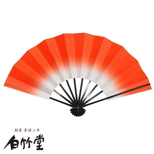 舞扇子 <あけぼの 橙> 黒塗 9寸5分 紙箱セット 日本舞踊 新舞踊 日舞 よさこい お稽古 踊り用 日本製 京都 お土産 【創業1718年 京都老舗 扇子の白竹堂】 舞扇子 <あけぼの 橙> 黒塗 9寸5分 紙箱セット 日本舞踊 新舞踊 日舞 よさこい お稽古 踊り用 日本製 京都 お土産 【創業1718年 京都老舗 扇子の白竹堂】