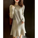 ワンピース 秋冬 きれいめ ワンピ レディース ロングワンピース 長袖 フレア 通勤 通学 旅行 美脚 体型カバー マタ二ティ あったか レトロ シンプル オフ...