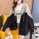 パーカー レディース 春 秋 大きめ 薄手 韓国 ストリート 羽織り シンプル カジュアル おしゃれ かわいい ゆったり 暖かい あたたかい 長袖 上着 防寒 ...