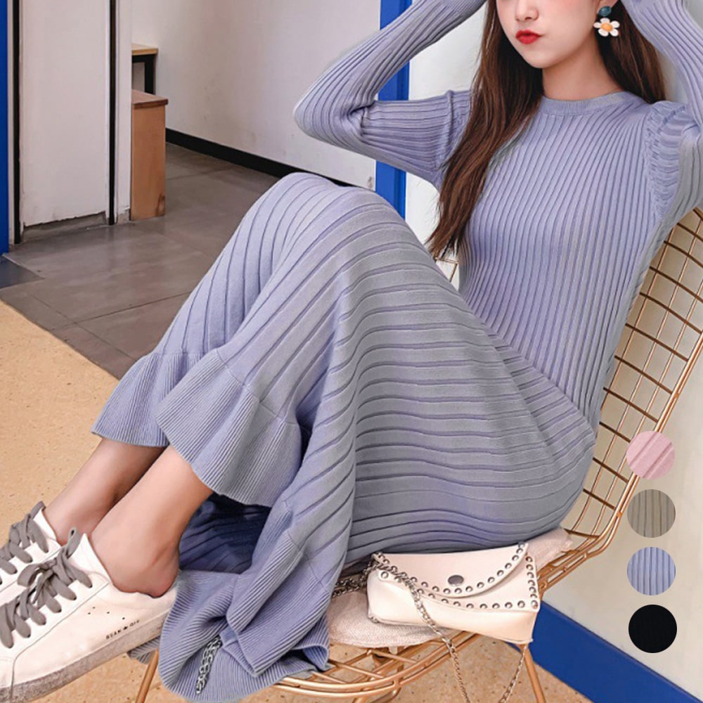 入学式 ワンピース レディース 秋冬 韓国 きれいめ 清楚 上品 ワンピ かわいい きれいめ フェミニン マーメイド ロングワンピース シャツワンピース シャツ...