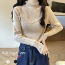 ニット セーター レディース ゆったり 秋冬 韓国 長袖 柔らかい トップス カジュアル 大人 可愛い おしゃれ シンプル あったかい レトロ 送料無料 無地