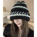 ニット帽 レディース 秋冬 50代 かわいい 暖かい あったか 厚手 防寒 大きめ UV 紫外線 小顔 軽量 旅行 アウトドア スポーツ 折り畳み 帽子 レトロ ふわふわ シンプル オフィス カジュアル おしゃれ キレイめ 20代 30代 40代 ブラック 送料無料