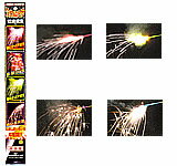 緑・赤・白・線香火花の4種類！　ワンダフルスパークラー（4本入花火）