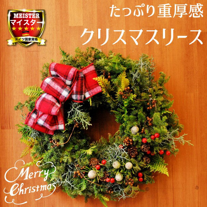 クリスマス リース Sサイズ 25cm 壁掛け ディスプレイ クリスマスリース 玄関 飾り ナチュラル 豪華 インテリア 北欧 ドイツ 長持ち 赤 オレンジ ゴールド シルバー ブルー 青 グリーン 緑 おしゃれ かわいい クール 自宅 店舗用 天然素材 生花 送料無料 【花匠美ブランド】