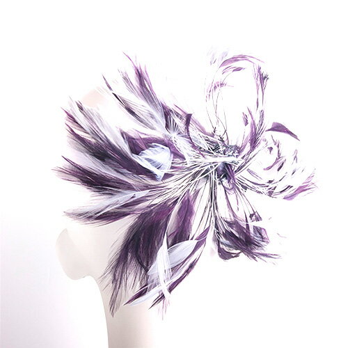 Rakuten - ヘットドレス白 【アクセサリー パーツ 羽 羽根 フェザー 手芸 アクセサリ しゅげい 羽根飾り】