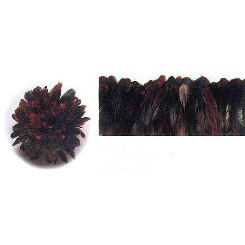 Rakuten - KT-183 （茶黒尾 4-6） バンドル系羽根　羽ドレス衣装　【メール便】舞台衣装　ダンス衣装 　帽子飾り 黒い羽根