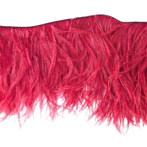 フリンジ 45cm （レッドワイン） この羽根はディスプレイ、アクセサリー、ヘットドレス等に使用されて..