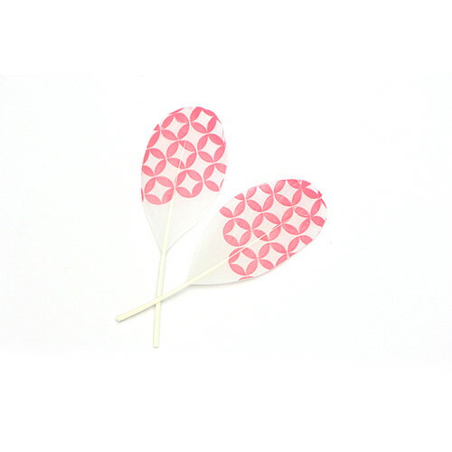 プリント（七宝）2枚【装飾用】【羽根】【アクセサリー パーツ 羽 手芸 フェザー アクセサリ しゅげい】【メール便】