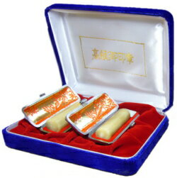 【メール便送料無料】はんこ・印鑑・判子/ハンコヤ 個人印鑑2本もみ皮+ケースセットオランダトビ(実印16.5mm銀行印15.0mm)【個人印鑑】送料込【smtb-KD】