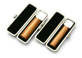 送料無料◆印鑑 はんこ 実印・銀行印 SMセット(実印 13.5mm 銀行印 13.5mm)彩樺 SAIKA【メタル枠】 [印鑑 実印 銀行印 2本セット 印鑑...