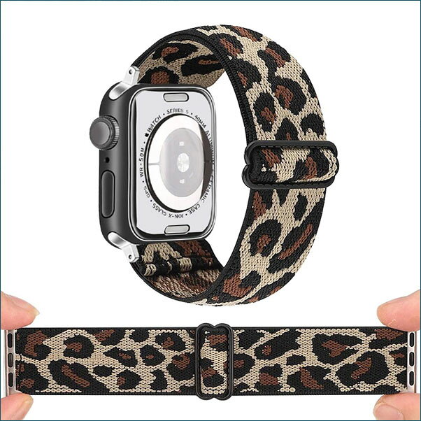 ハッピデイのアップルウォッチ バンド カバー ベルト apple watch おしゃれな刺繡 ベルト 38/40/41mm 42/44/45mm 全シリーズ対応 メンズレディース｜アングル3