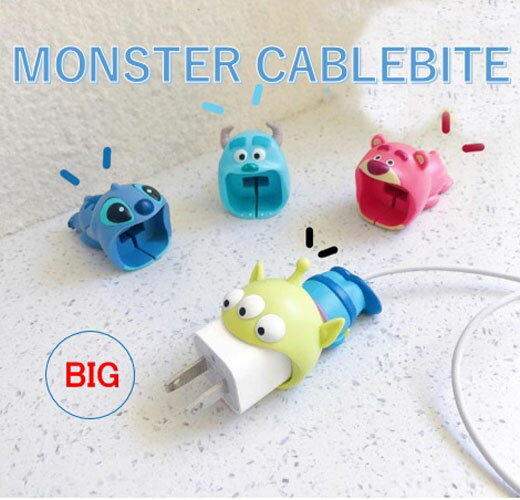 CABLE BITE BIG アニマルコンセントカバー ケーブルバイト ビック 充電器ケーブル保護　モンスターケーブルバイトビッグ